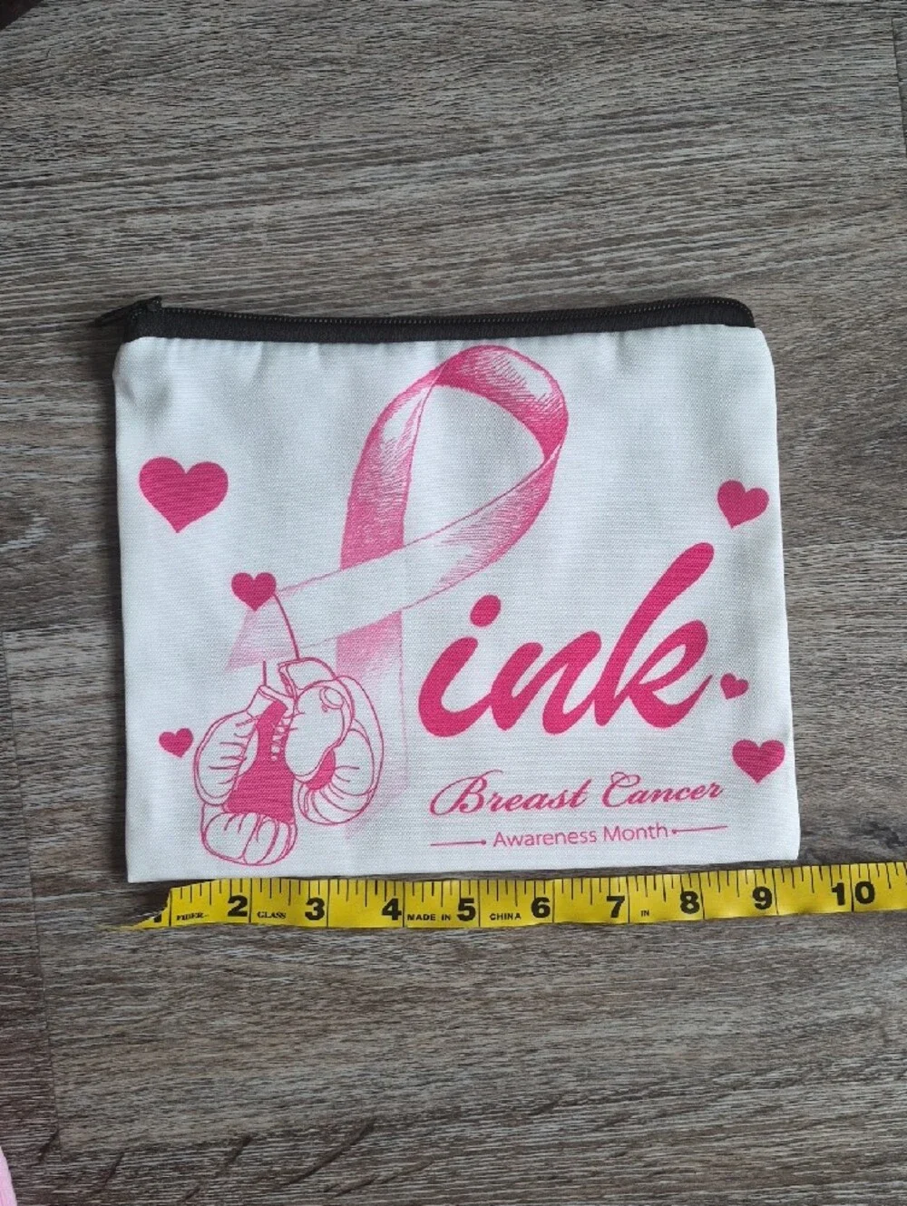 Breast Cancer Awareness Bundle With Pocket Socks, Make Up Bag And 2 Pillowcases
